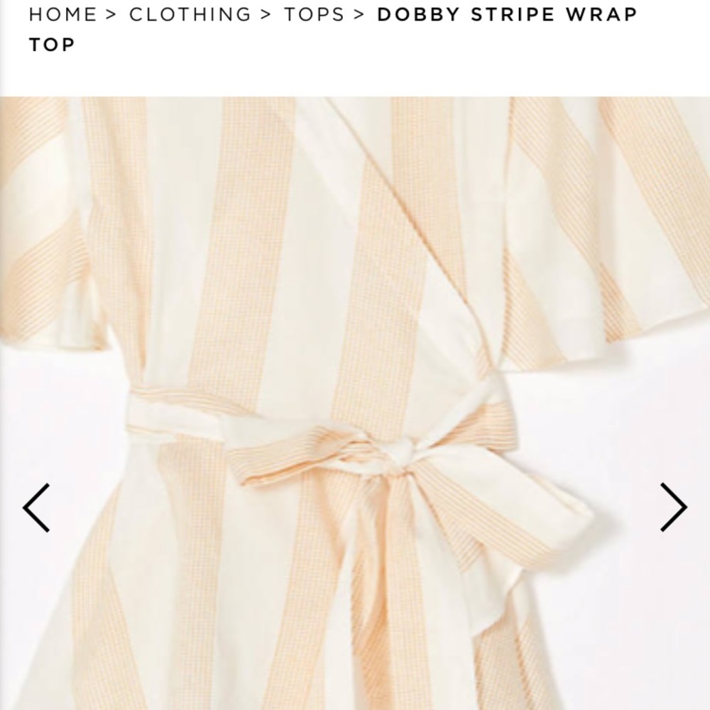 Striped wrap top - Picture 2 of 6